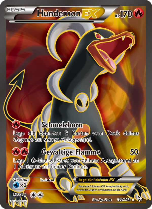 Hundemon EX 153 — TURBOstart (German Pokémon TCG card)