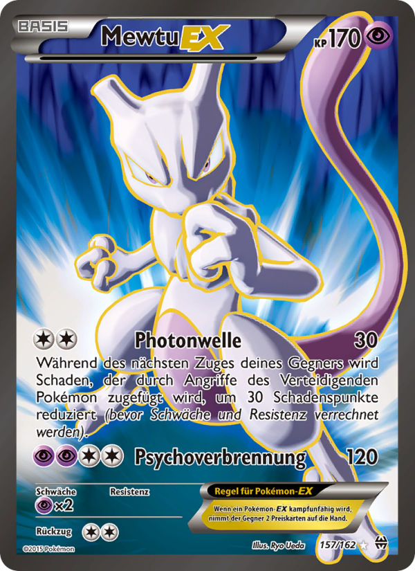 Mewtu EX 157 — TURBOstart (German Pokémon TCG card)
