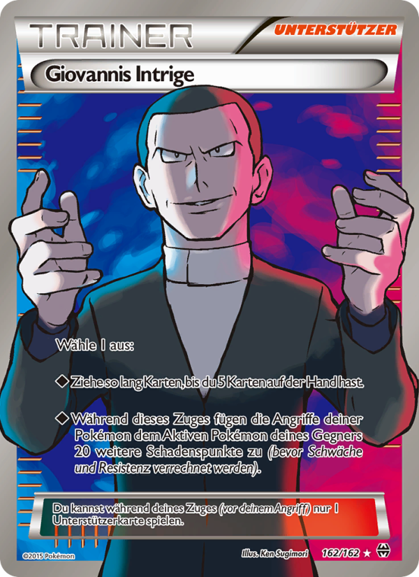 Giovannis Intrige 162 — TURBOstart (German Pokémon TCG card)