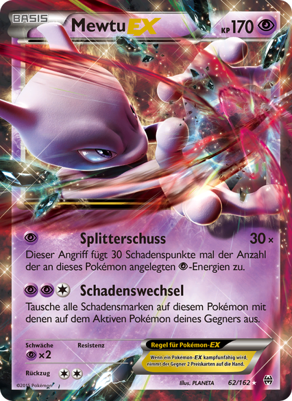 Mewtu EX 62 — BREAKthrough (German Pokémon TCG card)