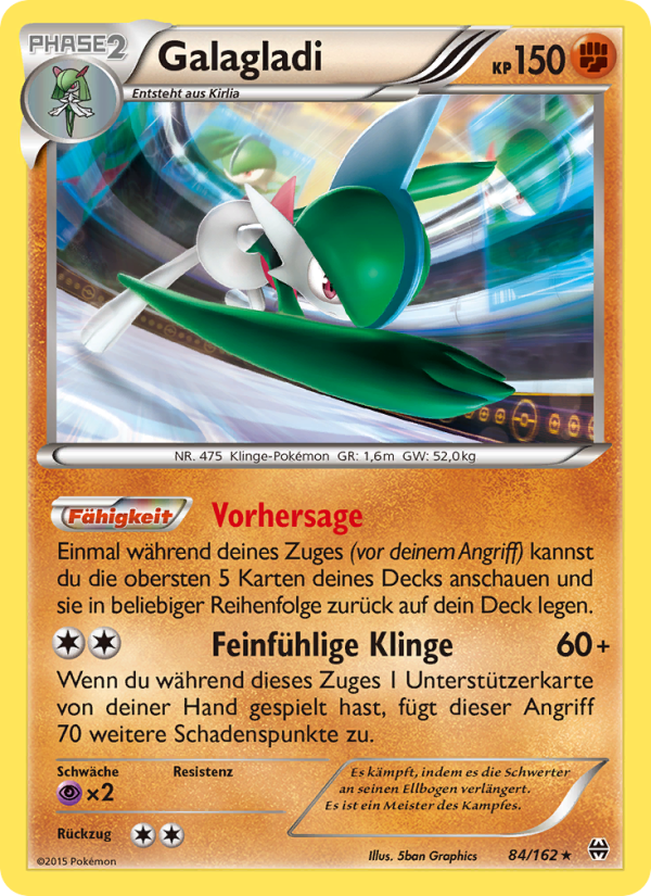 Galagladi 84 — BREAKthrough (German Pokémon TCG card)