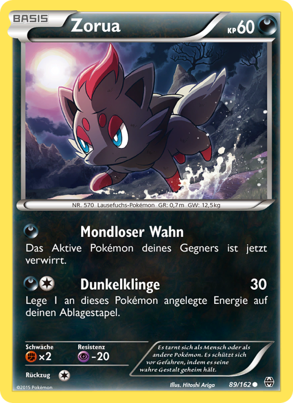 Zorua 89 — BREAKthrough (German Pokémon TCG card)