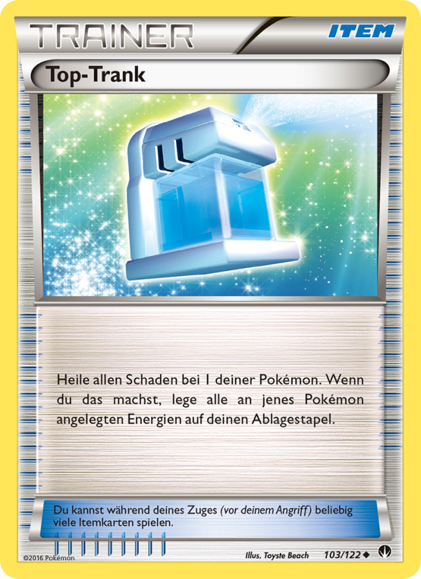 Top-Trank 103 — TURBOfieber (German Pokémon TCG card)