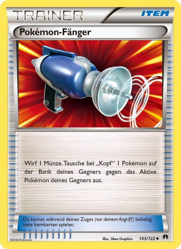 Pokémon-Fänger 105 — TURBOfieber (German Pokémon TCG card)