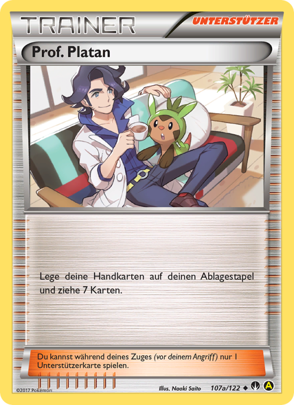 Prof. Platan 107a — TURBOfieber (German Pokémon TCG card)