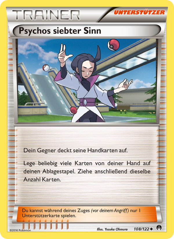 Psychos siebter Sinn 108 — TURBOfieber (German Pokémon TCG card)