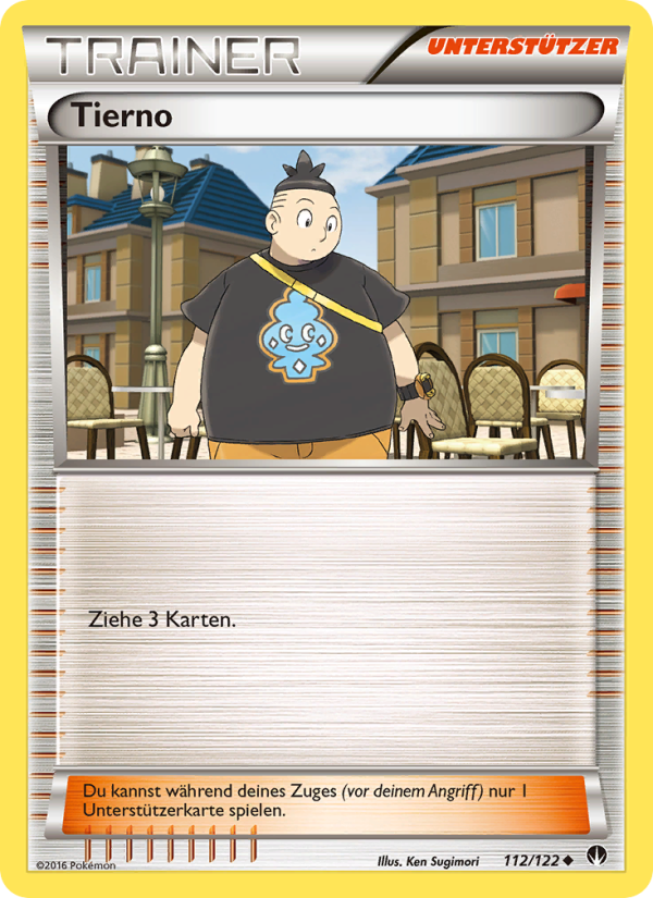 Tierno 112 — TURBOfieber (German Pokémon TCG card)