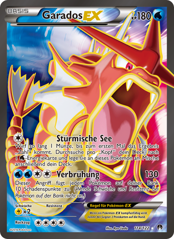 Garados EX 114 — TURBOfieber (German Pokémon TCG card)