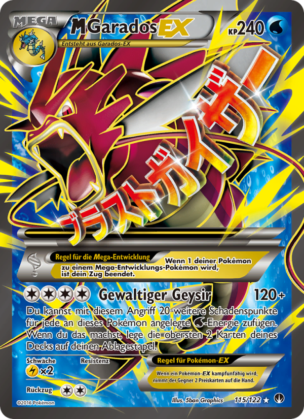 M-Garados EX 115 — TURBOfieber (German Pokémon TCG card)