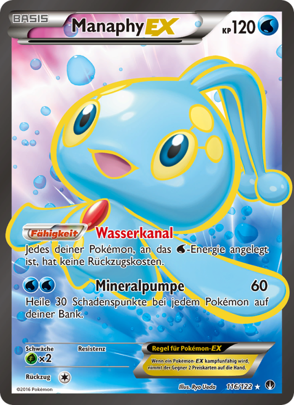 Manaphy EX 116 — TURBOfieber (German Pokémon TCG card)