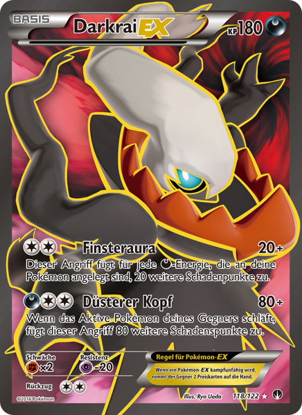 Darkrai EX 118 — TURBOfieber (German Pokémon TCG card)