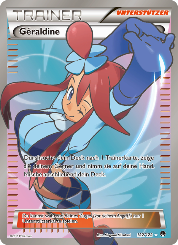 Géraldine 122 — TURBOfieber (German Pokémon TCG card)