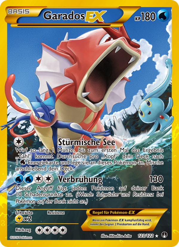 Garados EX 123 — TURBOfieber (German Pokémon TCG card)