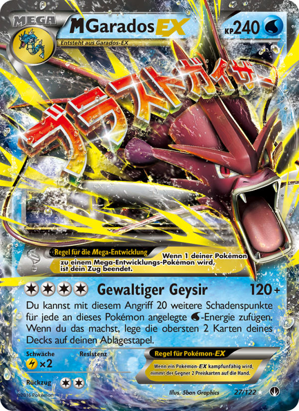 M-Garados EX 27 — BREAKpoint (German Pokémon TCG card)
