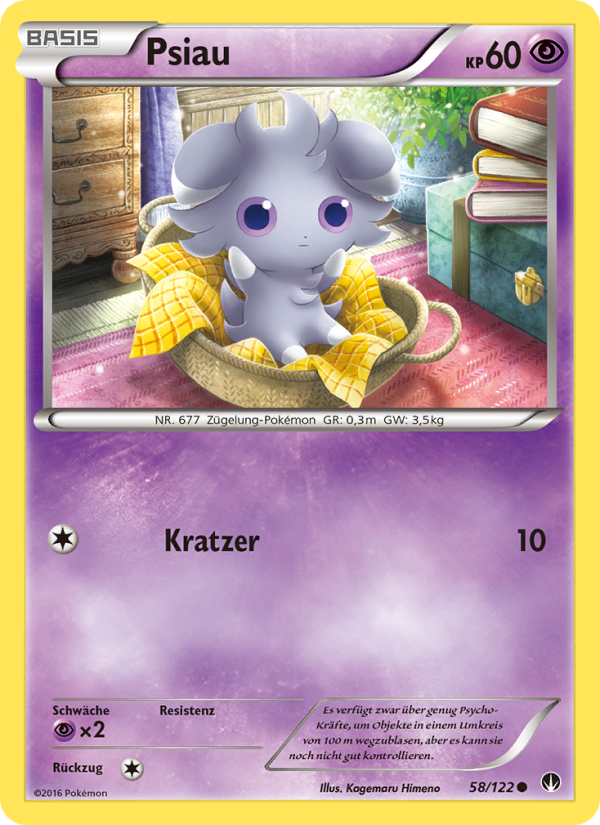 Psiau 58 — BREAKpoint (German Pokémon TCG card)
