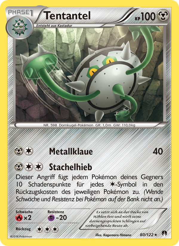 Tentantel 80 — BREAKpoint (German Pokémon TCG card)