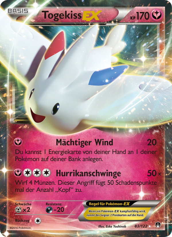Togekiss EX 83 — BREAKpoint (German Pokémon TCG card)