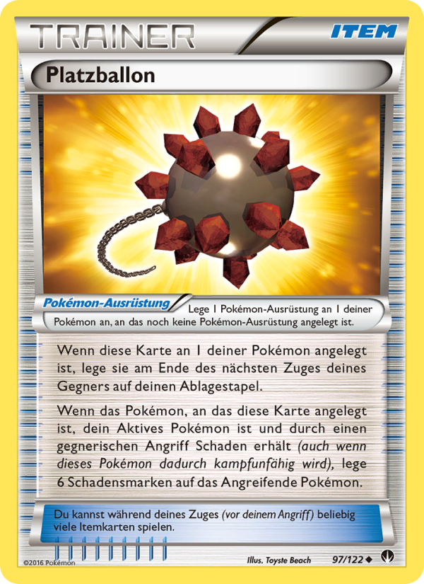 Platzballon 97 — TURBOfieber (German Pokémon TCG card)