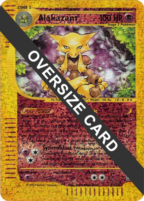 Alakazam - 1/12 (Box Topper) 001-012 — Jumbo Cards (English Pokémon TCG card)