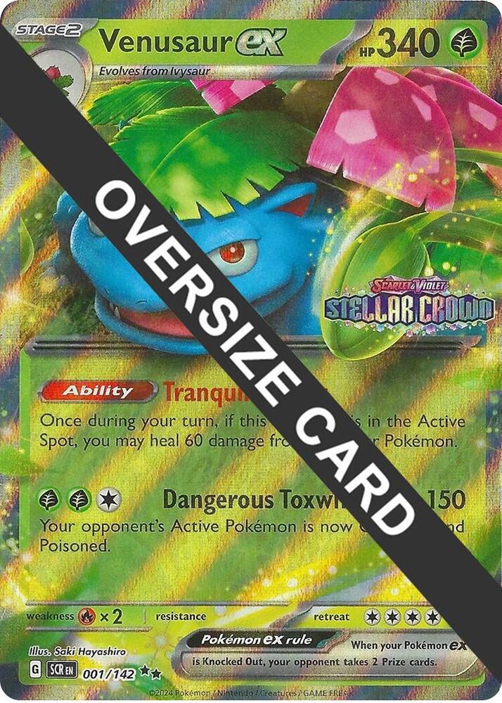 Venusaur ex 001-142 — Jumbo Cards (English Pokémon TCG card)