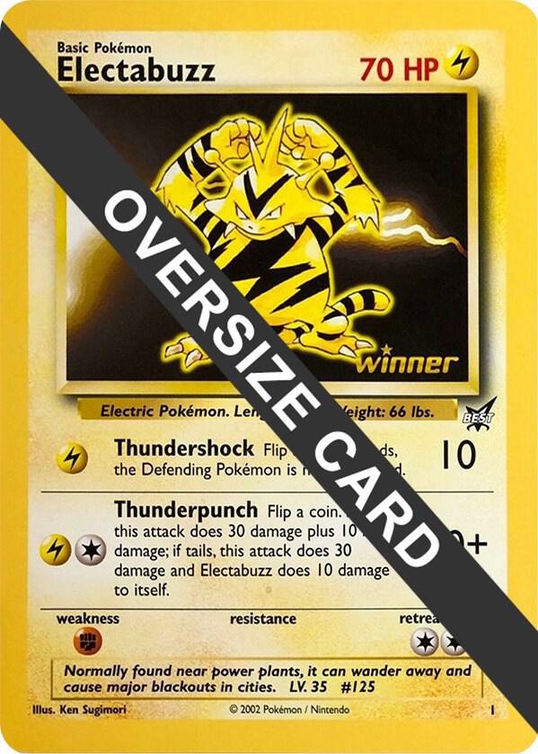 Electabuzz - 1 (Best of Game 1 Promo) 001/296 — Jumbo Cards (English Pokémon TCG card)