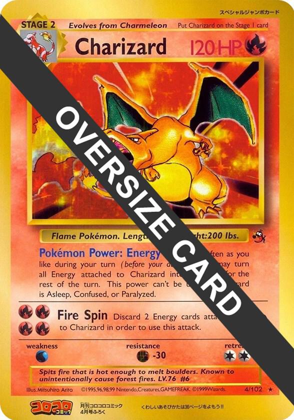Charizard - 4/102 (CoroCoro Promo) 004-102 — Jumbo Cards (English Pokémon TCG card)