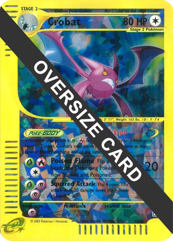 Crobat - 10/12 (Box Topper) 010-012 — Jumbo Cards (English Pokémon TCG card)