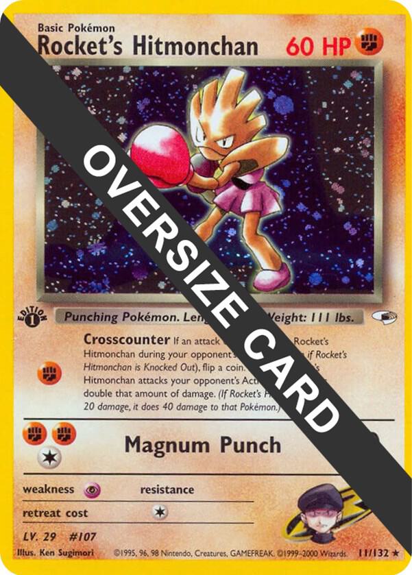 Rocket's Hitmonchan - 11/132 011-132 — Jumbo Cards (English Pokémon TCG card)
