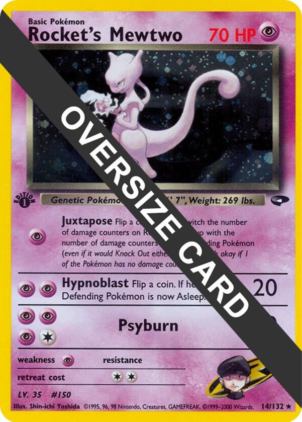 Rocket's Mewtwo - 14/132 014-132 — Jumbo Cards (English Pokémon TCG card)