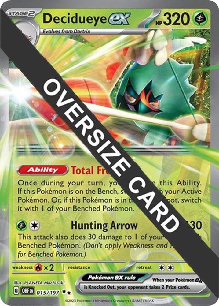 Decidueye ex - 015/197 015-197 — Jumbo Cards (English Pokémon TCG card)