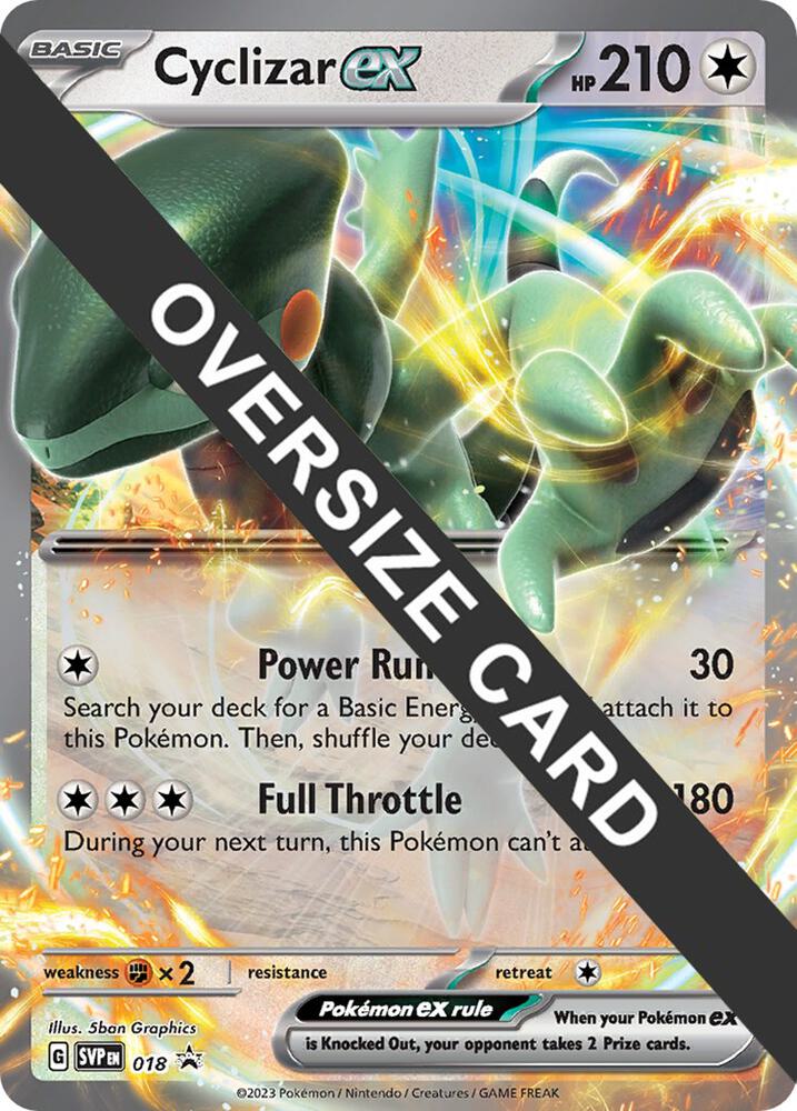Cyclizar ex 018/296 — Jumbo Cards (English Pokémon TCG card)