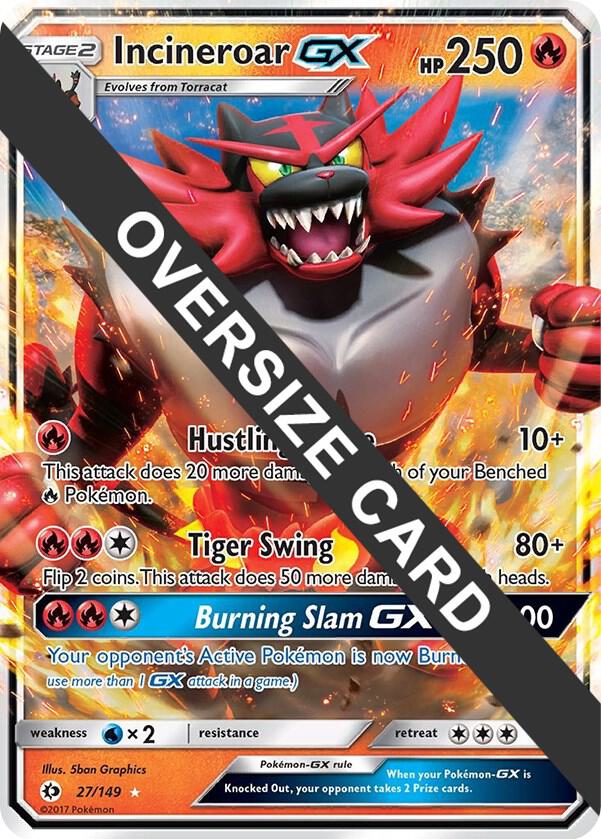 Incineroar GX - 27/149 027-149 — Jumbo Cards (English Pokémon TCG card)