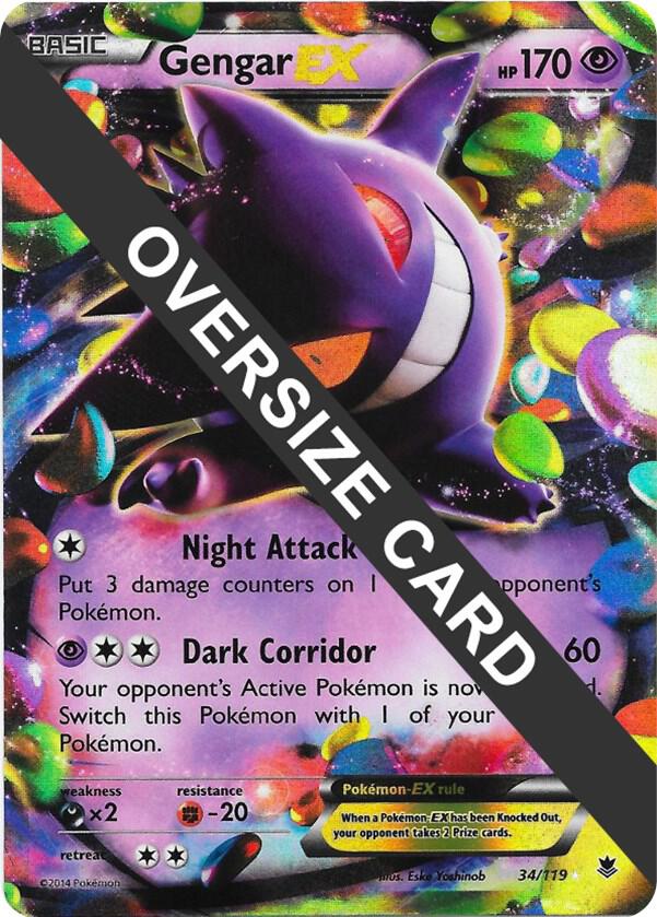 Gengar EX - 34/119 034-119 — Jumbo Cards (English Pokémon TCG card)