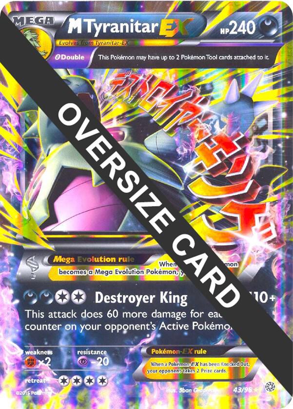 M Tyranitar EX - 43/98 043-098 — Jumbo Cards (English Pokémon TCG card)