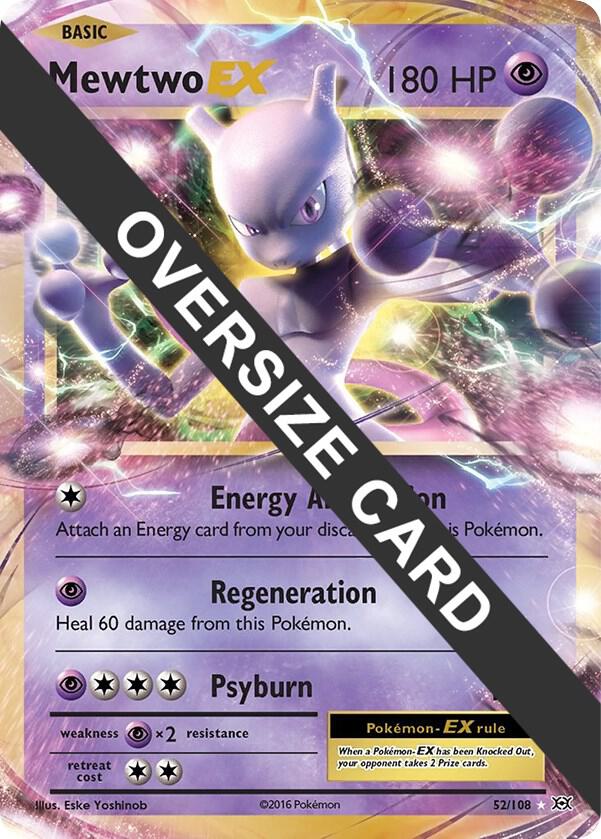 Mewtwo EX - 52/108 052-108 — Jumbo Cards (English Pokémon TCG card)