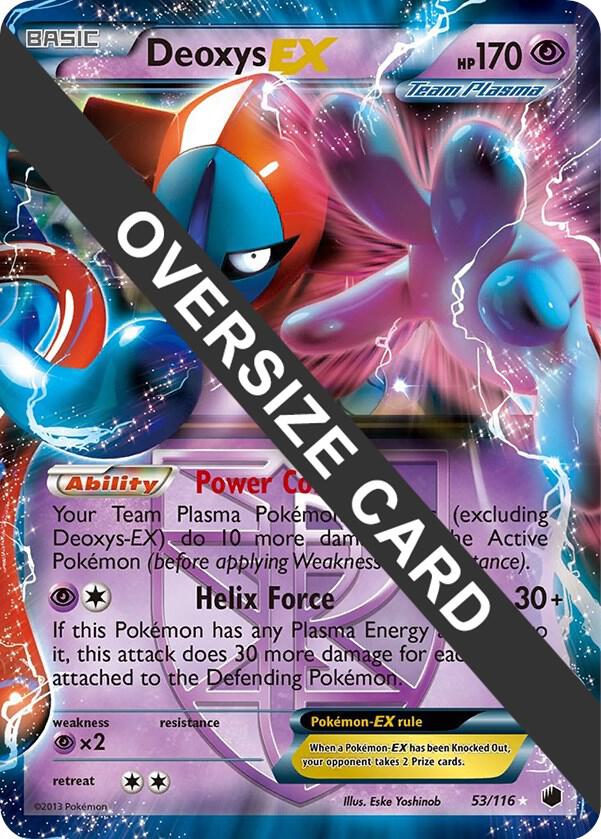 Deoxys EX - 53/116 (Plasma Freeze) 053-116 — Jumbo Cards (English Pokémon TCG card)