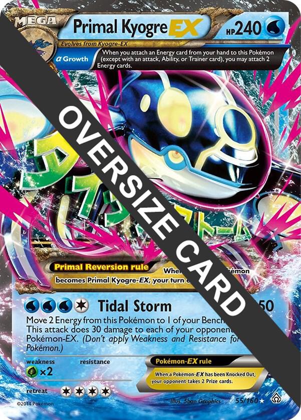 Primal Kyogre EX - 55/160 055-160 — Jumbo Cards (English Pokémon TCG card)