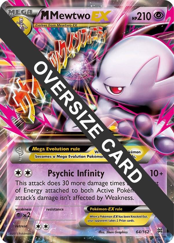M Mewtwo EX - 64/162 064-162 — Jumbo Cards (English Pokémon TCG card)