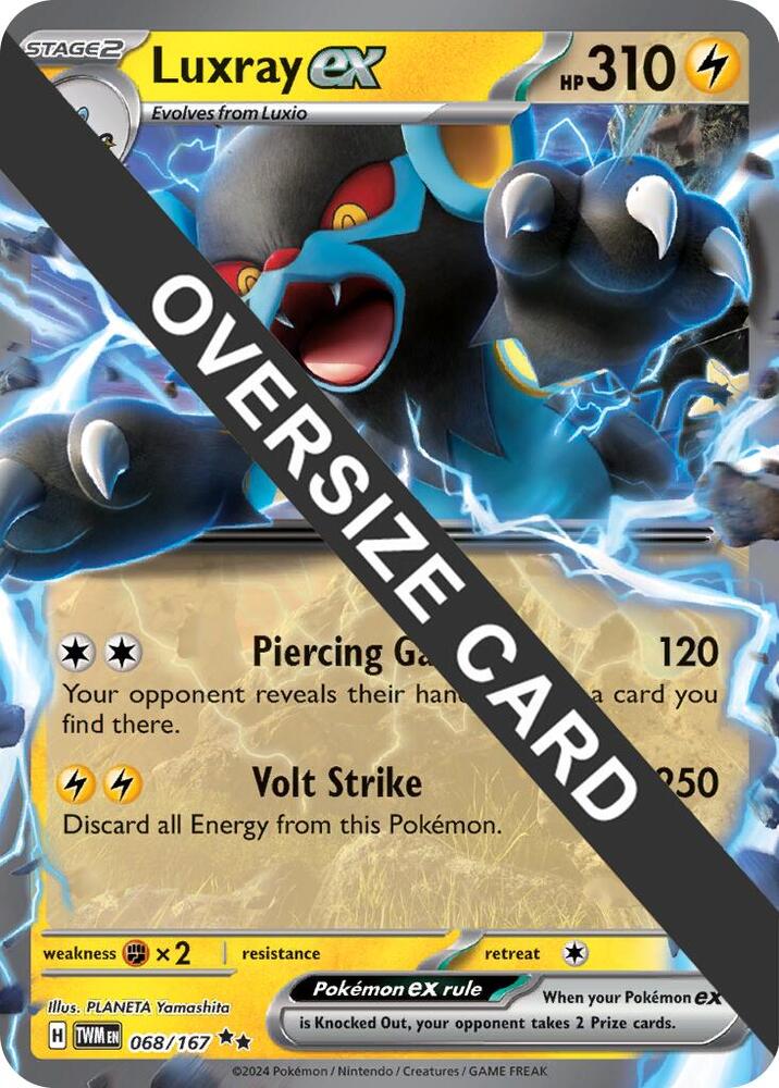 Luxray ex - 068/167 (Meddling Sparks Premium Collection) 068-167 — Jumbo Cards (English Pokémon TCG card)