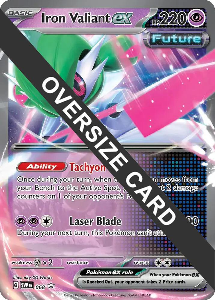 Iron Valiant ex - 068 068/296 — Jumbo Cards (English Pokémon TCG card)