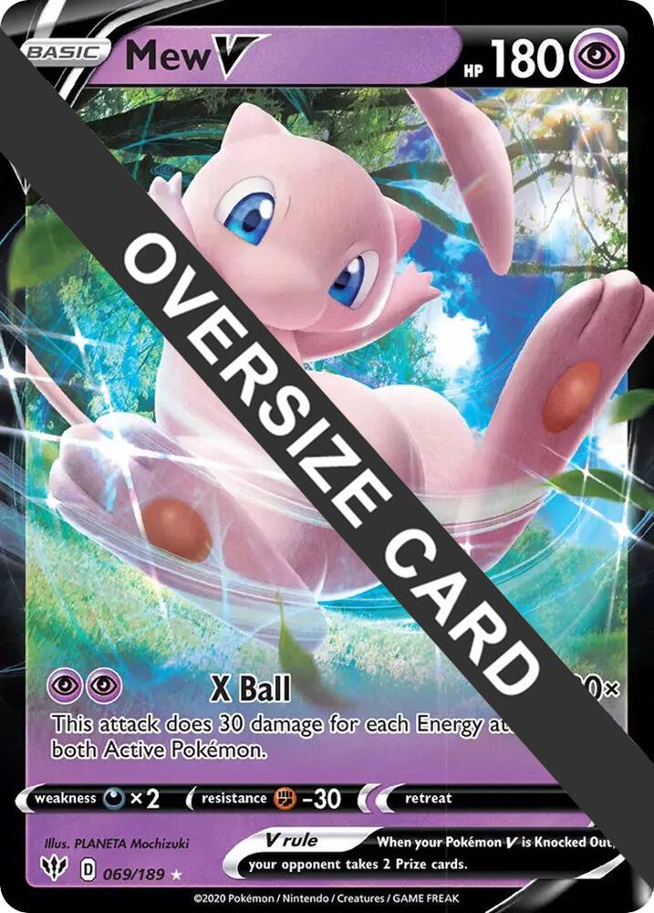 Mew V - 069/189 069-189 — Jumbo Cards (English Pokémon TCG card)