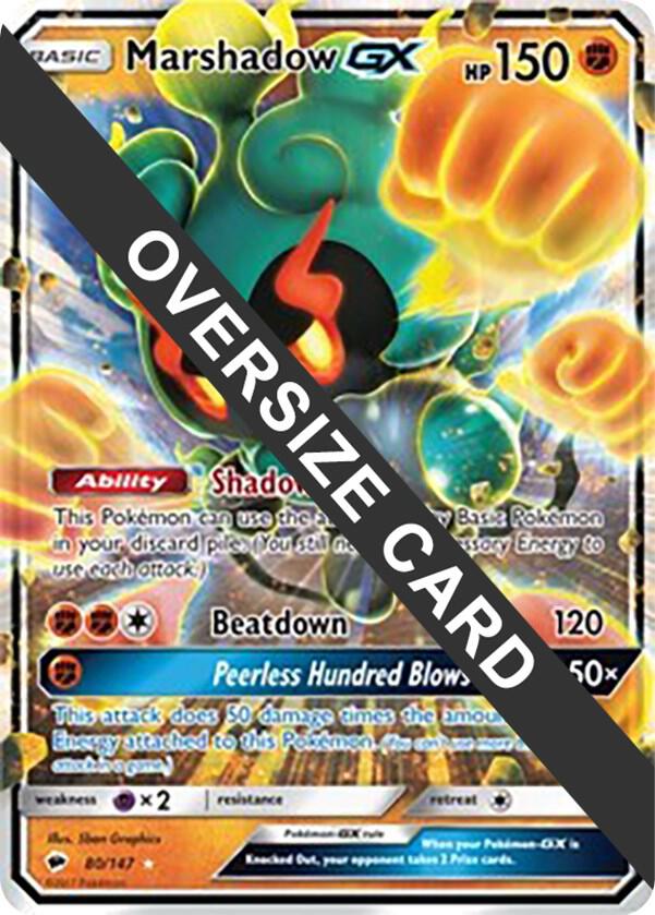 Marshadow GX - 80/147 080-147 — Jumbo Cards (English Pokémon TCG card)