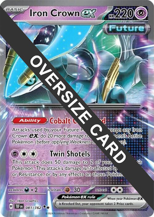 Iron Crown ex - 081/162 081-162 — Jumbo Cards (English Pokémon TCG card)