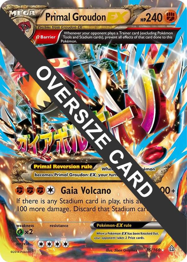 Primal Groudon EX - 86/160 086-160 — Jumbo Cards (English Pokémon TCG card)