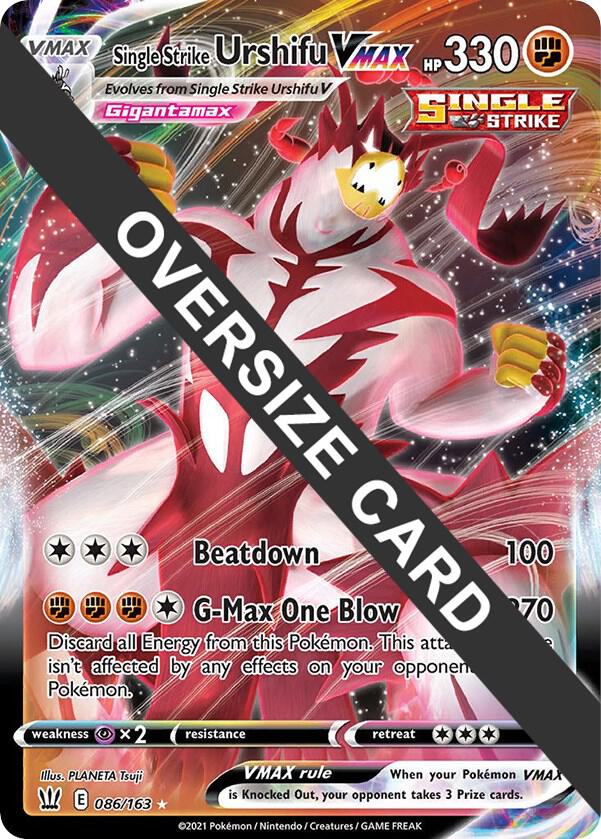 Single Strike Urshifu VMAX - 086/163 086-163 — Jumbo Cards (English Pokémon TCG card)