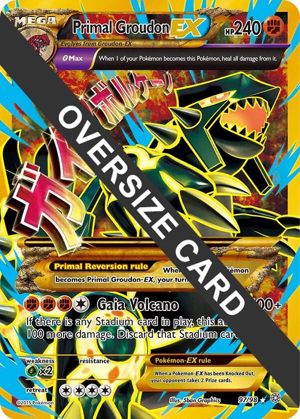 Primal Groudon EX - 97/98 097-098 — Jumbo Cards (English Pokémon TCG card)