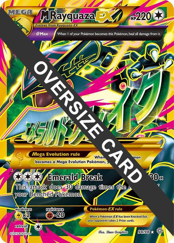 M Rayquaza EX - 98/98 098-098 — Jumbo Cards (English Pokémon TCG card)