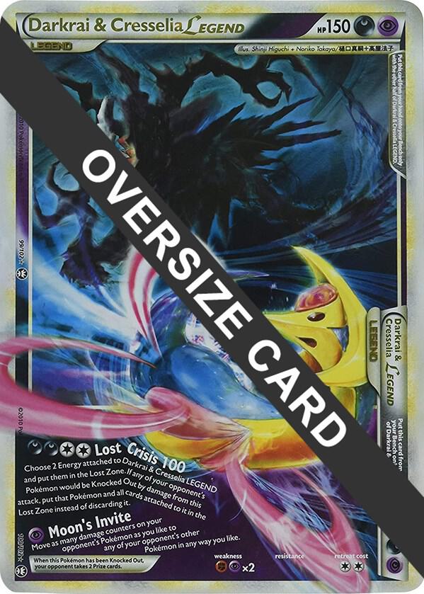 Darkrai & Cresselia Legend - 99/102 & 100/102 (Single Oversized Promo) 099-102 & 100-102 — Jumbo Cards (English Pokémon TCG card)