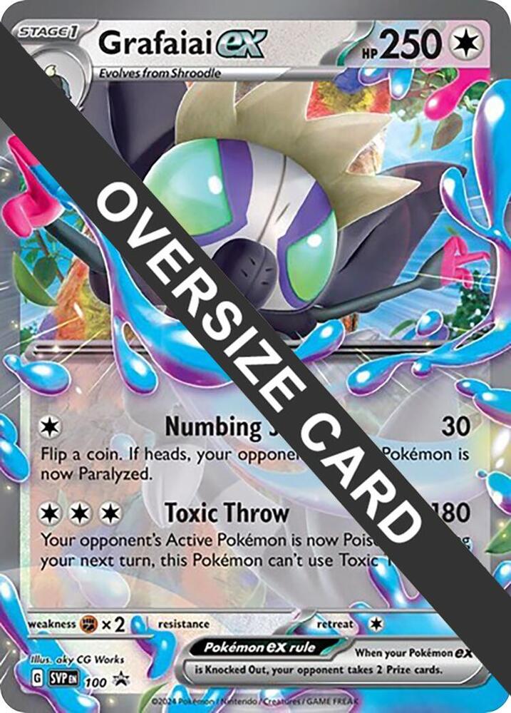 Grafaiai ex - 100 (SV: Scarlet & Violet Promo Cards) 100/296 — Jumbo Cards (English Pokémon TCG card)