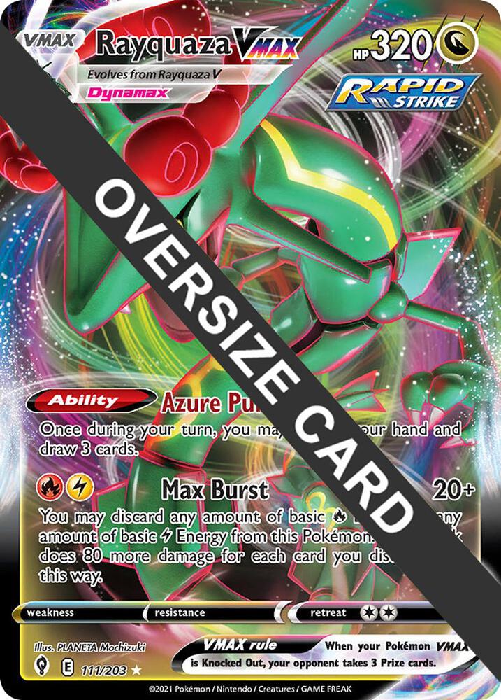 Rayquaza VMAX - 111/203 111-203 — Jumbo Cards (English Pokémon TCG card)
